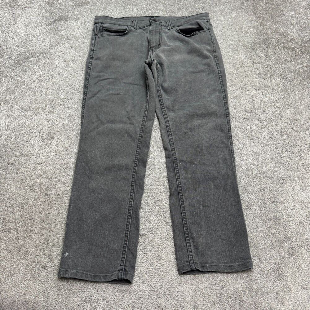 Levi's 511 Slim Fit Straight Denim Men Jeans 33x27 Altered Gray Stretch Casual
